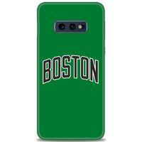 Samsung Galaxy S10E Kılıf HD Baskılı Kılıf - Boston Yeşil + Tam Ekran Koruyucu