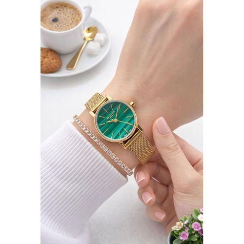 Lee Cooper Küçük Kasa Vintage Hasır Kordon 2 Yıl Garantili 3 Atm Kadın Kol Saati+Bileklik 08292.170