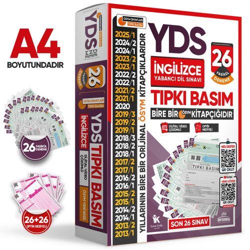 2025 YDS İngilizce ÖSYM Tıpkı Basım Çıkmış Soru Deneme Paketi 26lı Dijital Çözümlü Fasikül SETİ