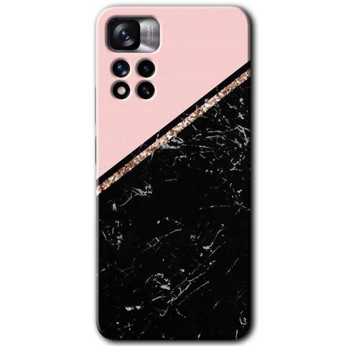 Potkal Hediye Fabrikası Xiaomi Redmi Note 11 Pro Plus 5G Kılıf HD Desen Baskılı Arka Kapak - Yarım Mermer