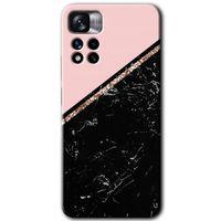 Potkal Hediye Fabrikası Xiaomi Redmi Note 11 Pro Plus 5G Kılıf HD Desen Baskılı Arka Kapak - Yarım Mermer