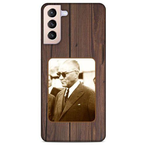 Lopard Samsung Galaxy S21 Plus Uyumlu Kılıf Atatürk (28) Arka Kapak