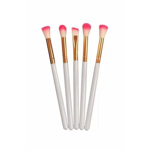Profesyonel 5'li Makyaj Fırça Seti Beyaz
