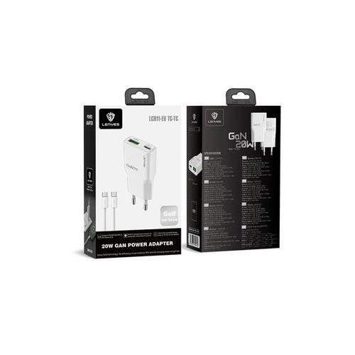 Lenyes LCH11 Serisi Type-C to Type-C GaN Teknolojili PD Hızlı Şarj Özellikli Kablolu Şarj Seti 20W