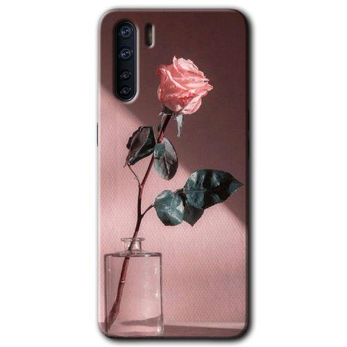 OPPO Oppo A91 Kılıf HD Desen Baskılı Arka Kapak - Retro Gül