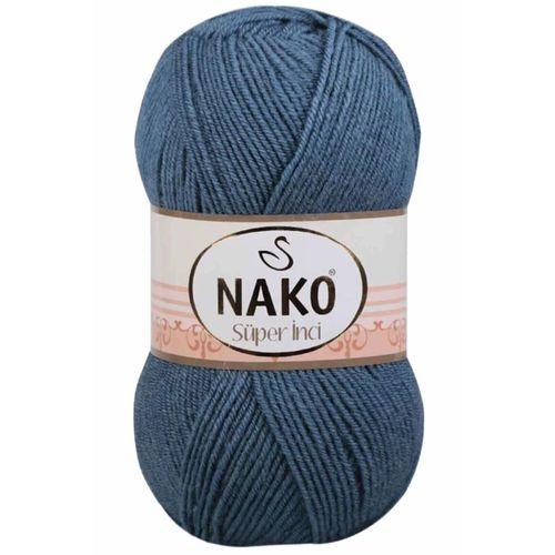 1 Adet Süper İnci El Örgü İpi 100 gr Fırtına Mavi 185