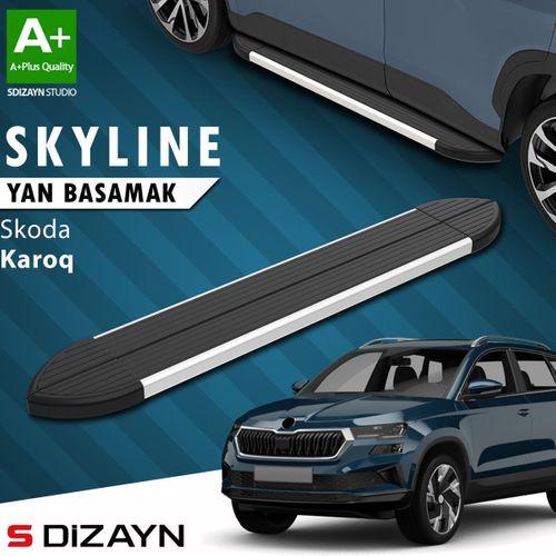 S-Dizayn Skoda Karoq Skyline Aluminyum Yan Basamak 173 Cm 2018 Üzeri A+ Kalite