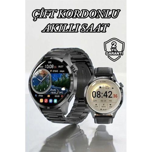 Çift Kordonlu Yüksek Çözünürlüklü Akıllı Saat Uyku İzleyici & Spor Modları