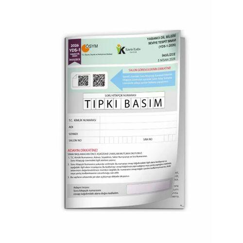 YDS İngilizce 2026/1 Yabancı Dil Sınavı ÖSYM Tıpkı Basım Çıkmış Soru Deneme Kitapçığı (e-YDS uygun)