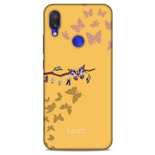 Xiaomi Redmi Note 7 Pro Kılıf Kelebek Etkisi (46) Core Armor Kılıf Yeşil Sarı