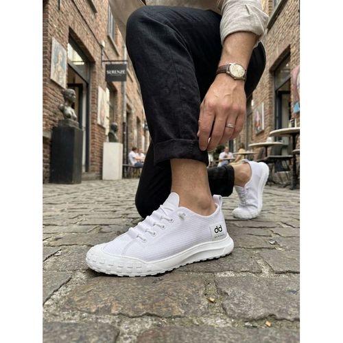 BA0248 BOA Beyaz Esnek Bağcıklı Ultra Hafif Nefes Alan Sneaker Ayakkabı