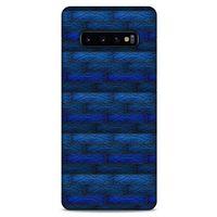 Samsung Galaxy S10 Plus Kılıf Patchwork (43) Thin Fit Kılıf Mavi Tonları
