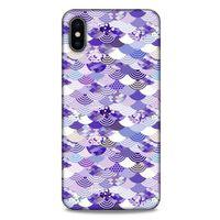 Apple iPhone XS Max Kılıf Pastel Renkler (15) Antişok Kılıf Mor Beyaz