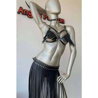 Püsküllü Etek Ve Püsküllü Sütyen Harness Takım