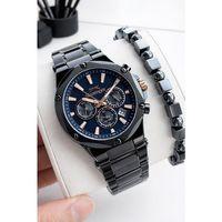 Slazenger Çelik Kordon İç Fonksiyonları Aktif 10 Atm+Bileklik Hediyeli Erkek Kol Saati VS.BLKT.0887