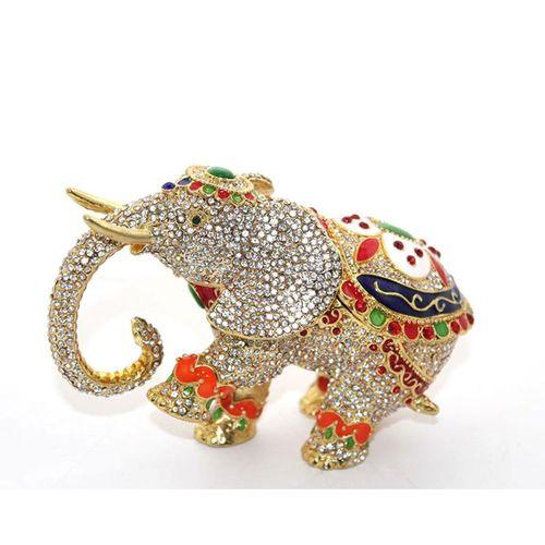 Taşlı Tekli Fil Figürü Model 6