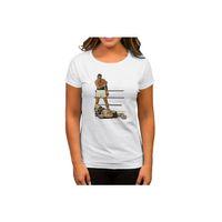 Muhammed Ali Winning Fighter Beyaz Kadın Tişört