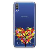 Samsung Galaxy M10 Kılıf Kalp  Meyve Ağacı Arka Kapak Koruma Desenli Full Koruyucu