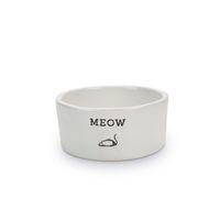 Beeztees Kedi Mama Su Kabı, Porselen, Beyaz, 11,5cm, 330ml