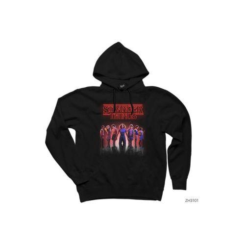 Stranger Things The New Siyah Kapşonlu Sweatshirt Hoodie