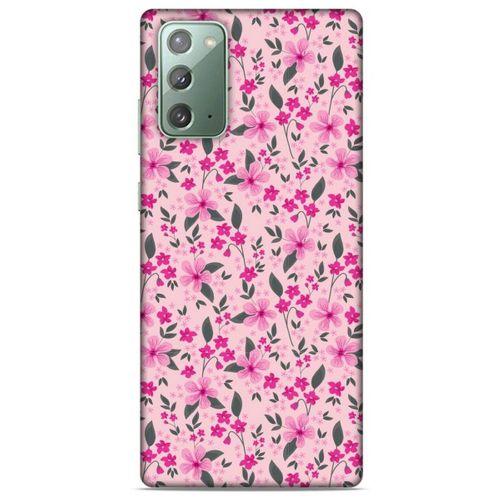 Samsung Galaxy Note 20 Uyumlu Kılıf Pembe Delisi (4) Koruma Kılıfı Çiçekli