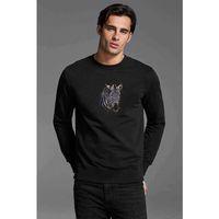 Zebra Animal Baskılı Siyah Erkek Sweatshirt