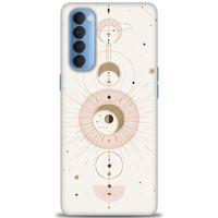Oppo Reno 4 Pro Kılıf HD Baskılı Kılıf - Evren + Tam Ekran Koruyucu