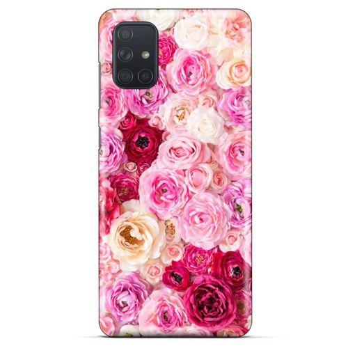 Lopard Samsung Galaxy M51 Uyumlu Kılıf Bahar (47) Crystal Flex Kılıf Güller