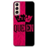 Samsung Galaxy S21 Kılıf HD Desen Baskılı Arka Kapak - Queen