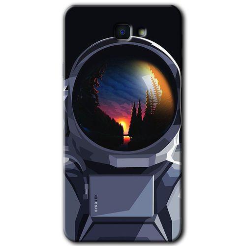MRCİLETİSİM Samsung Galaxy J7 Prime Kılıf HD Desen Baskılı Arka Kapak + Temperli Cam - Astronot