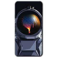 MRCİLETİSİM Samsung Galaxy J7 Prime Kılıf HD Desen Baskılı Arka Kapak + Temperli Cam - Astronot