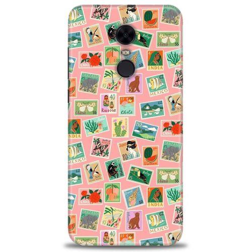 Xiaomi Redmi 5 Plus Kılıf HD Baskılı Kılıf - Pullar + Tam Ekran Koruyucu