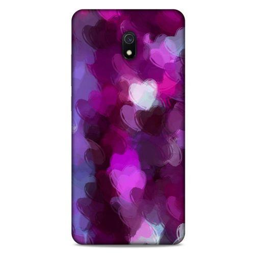 Xiaomi Redmi 8A Uyumlu Kılıf Mor Delisi (42) Rugged Armor Kılıf Kalp