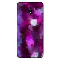 Xiaomi Redmi 8A Uyumlu Kılıf Mor Delisi (42) Rugged Armor Kılıf Kalp