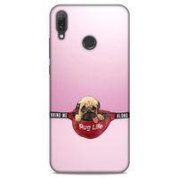 Huawei Y9 2019 Kılıf Köpek Kıyafetleri (5) Koruma Kabı Yavru Pug Çanta