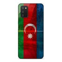 Samsung Galaxy A03s Uyumlu Kılıf Azarbaijan (43) Thin Fit Kılıf Bayrak Manzara