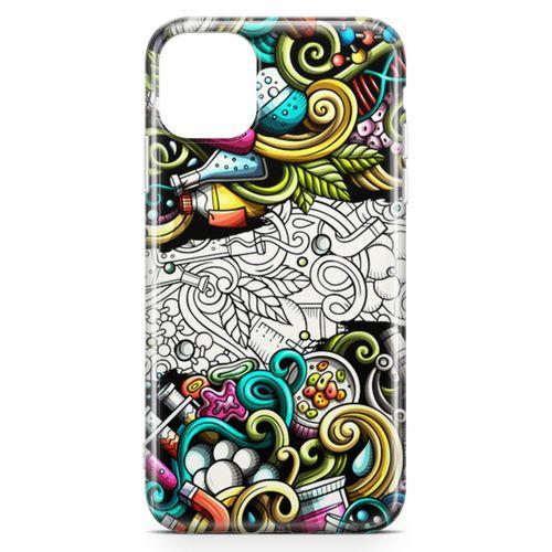 Apple iPhone 11 Pro Kılıf Kimya Doodle Arka Kapak Koruma Desenli Full Koruyucu