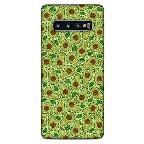 Frutix Avokado 01 Samsung Galaxy S10 Kılıf Desenli Silikon