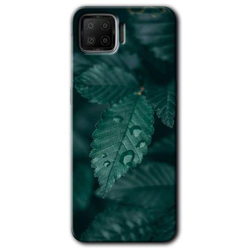 OPPO Oppo A73 Kılıf HD Desen Baskılı Arka Kapak - Yağmurlu Yaprak