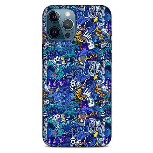 Graffitix (2) Desenli Silikon Kapak Apple iPhone 12 Pro Max Kılıf