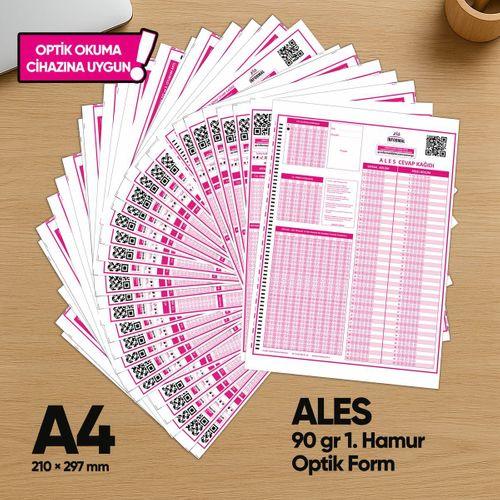 ALES Deneme Sınavları İçin 100 Adet (90 GR) Optik Form - Optik Okuma Uyumlu