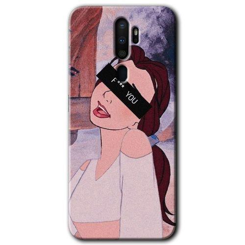 Potkal Hediye Fabrikası Oppo A9 2020 Kılıf HD Baskılı Desen + Hayalet Cam Yandan Görünmez
