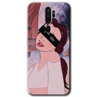 Potkal Hediye Fabrikası Oppo A9 2020 Kılıf HD Baskılı Desen + Hayalet Cam Yandan Görünmez
