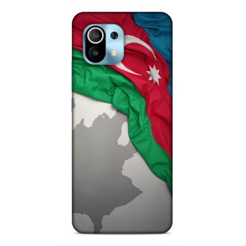 Xiaomi Mi 11 Uyumlu Kılıf Azarbaijan (9) Kılıf Kumaş Bayrak