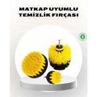 3’lü Matkap Ucu Fırça Seti – Derinlemesine Temizlik, Tüm Yüzeylerle Uyumlu