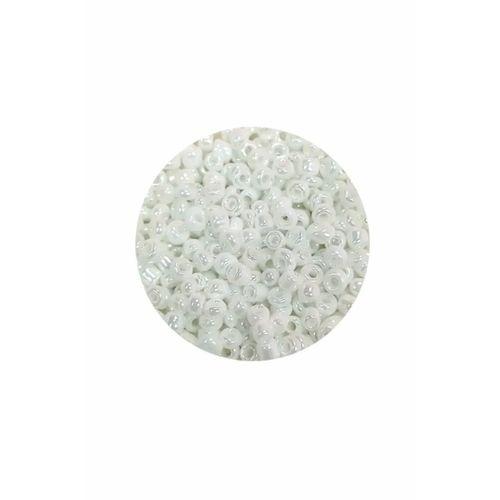 Dökme Cam Kum Boncuk (8/0) 3 mm - 60 Gram - Parlak Beyaz - BNC194