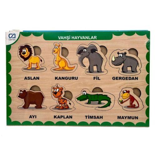 Ca Games Ahşap Puzzle Vahşi Hayvanlar 19X29