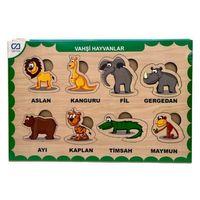 Ca Games Ahşap Puzzle Vahşi Hayvanlar 19X29