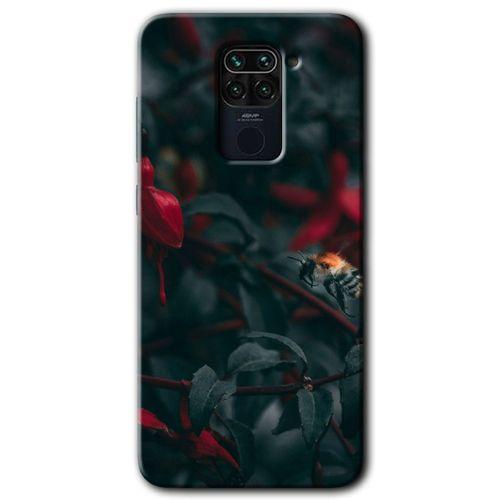 Redmi Note 9 Kılıf HD Desen Baskılı Arka Kapak - Avcı Arı + Kırılmaz Cam