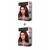 2X2 Tüp Krem Saç Boyası Seti Ateş Kızılı No:66.46